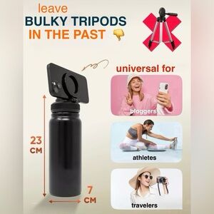 Vacuum Insulated Water Bottle with Magsafe Ring Holder Phone Holder